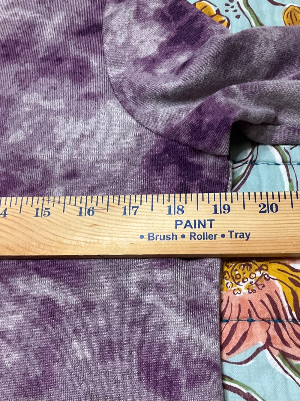 LOGO by Lori Goldstein Purple Tie-Dye Ruffle-Hem Dress - Picture 4 of 10